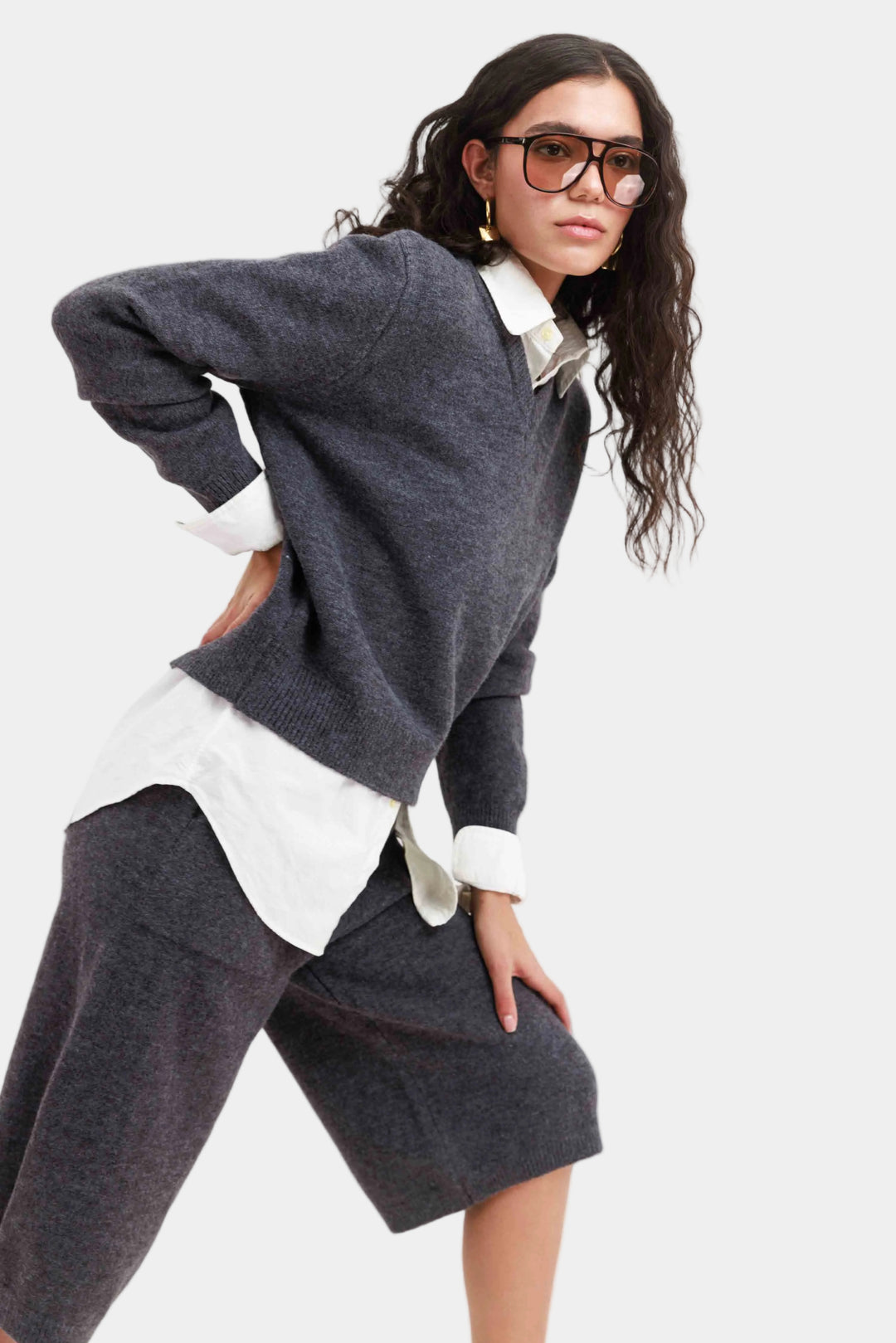 חליפת שרלין - אפור