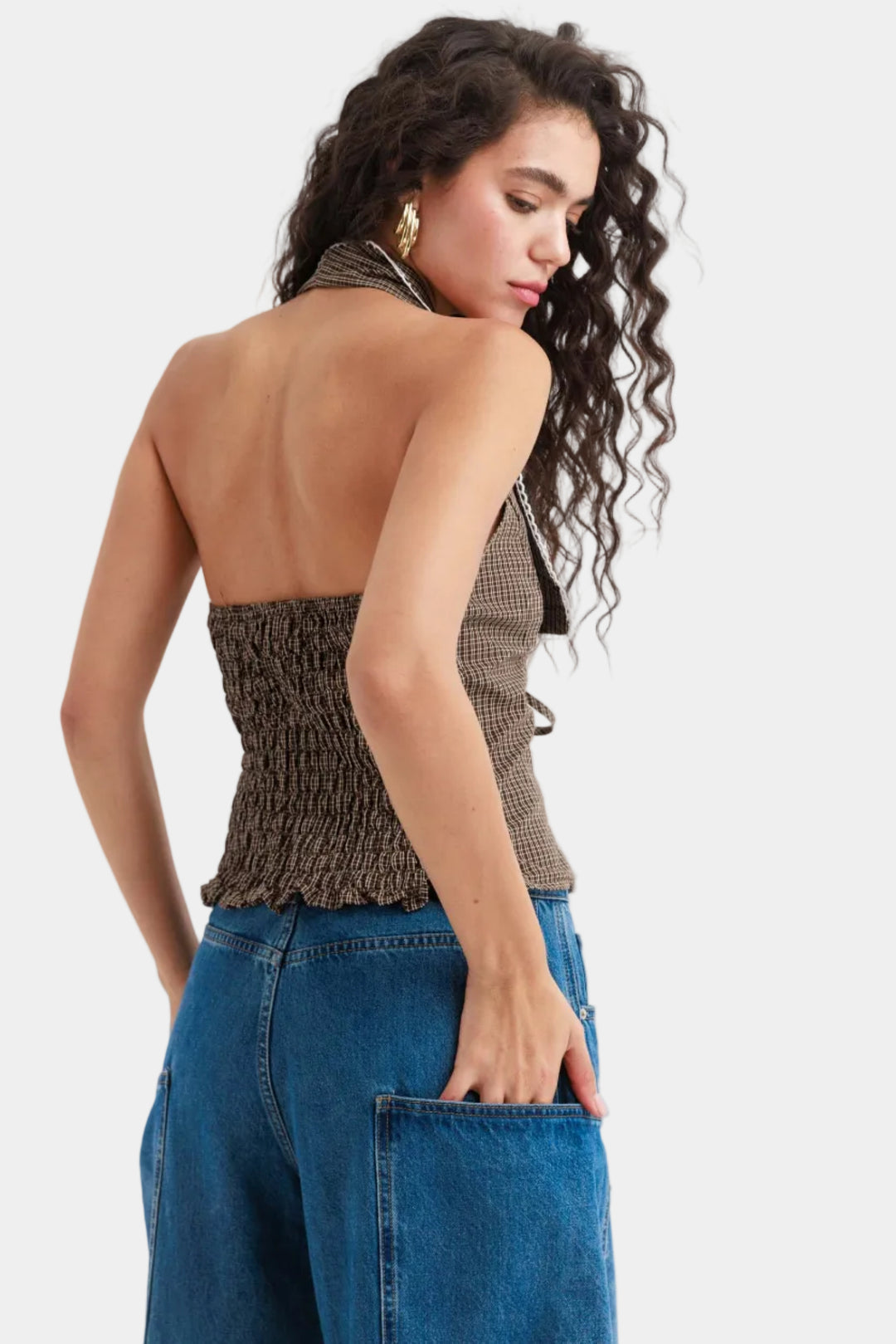 חולצת וסט סירי - משבצות