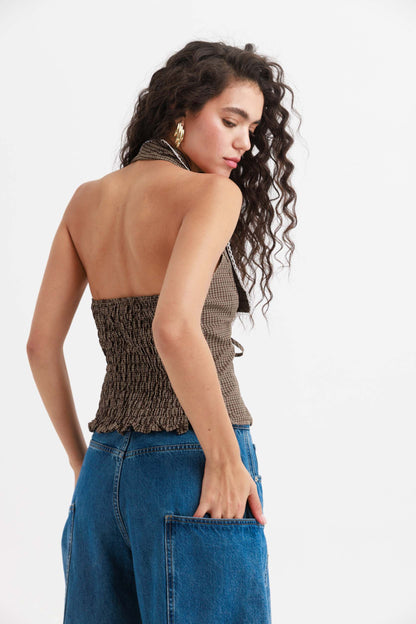 חולצת וסט סירי - משבצות