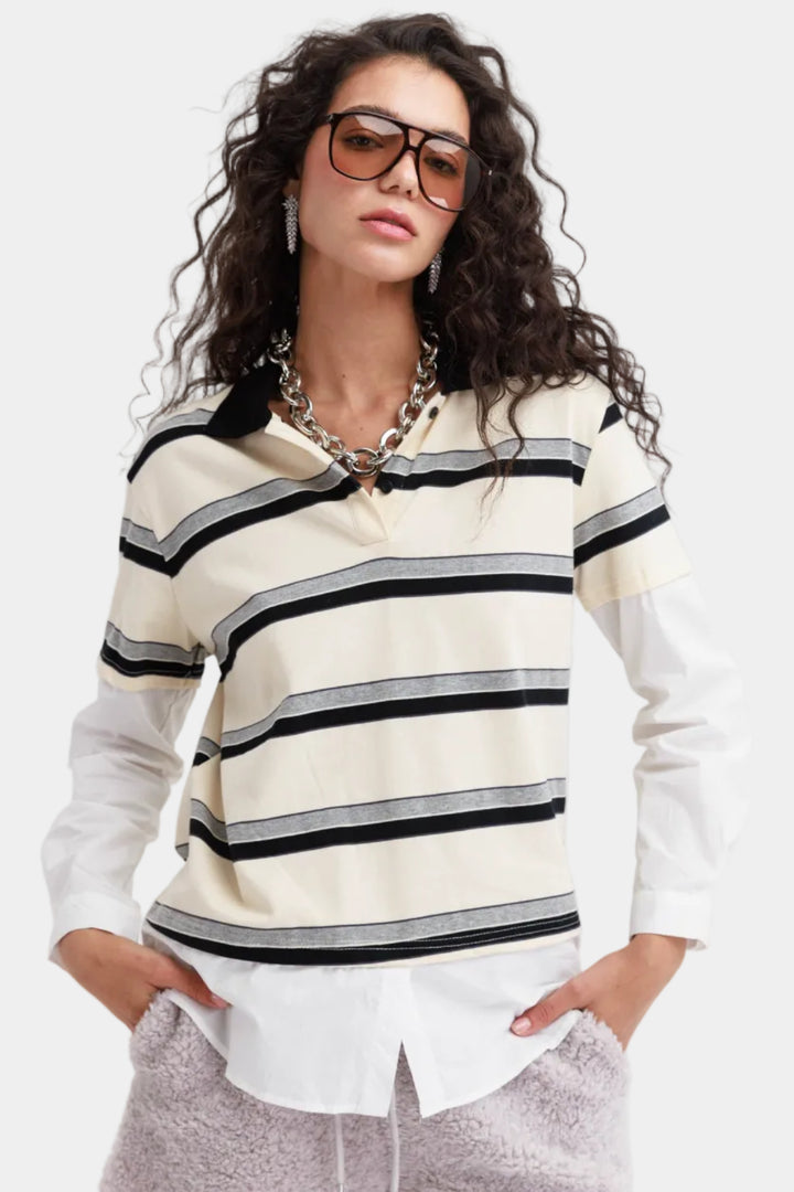 חולצת בורה- פסים