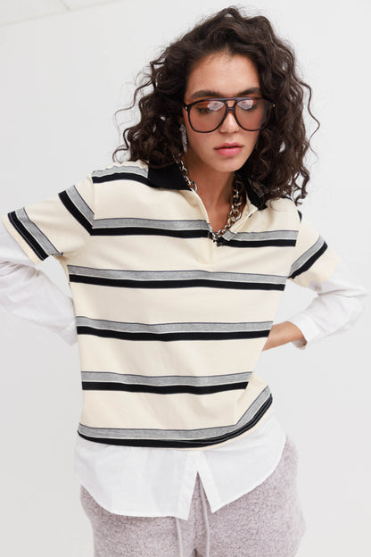 חולצת בורה- פסים