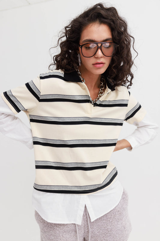 חולצת בורה- פסים