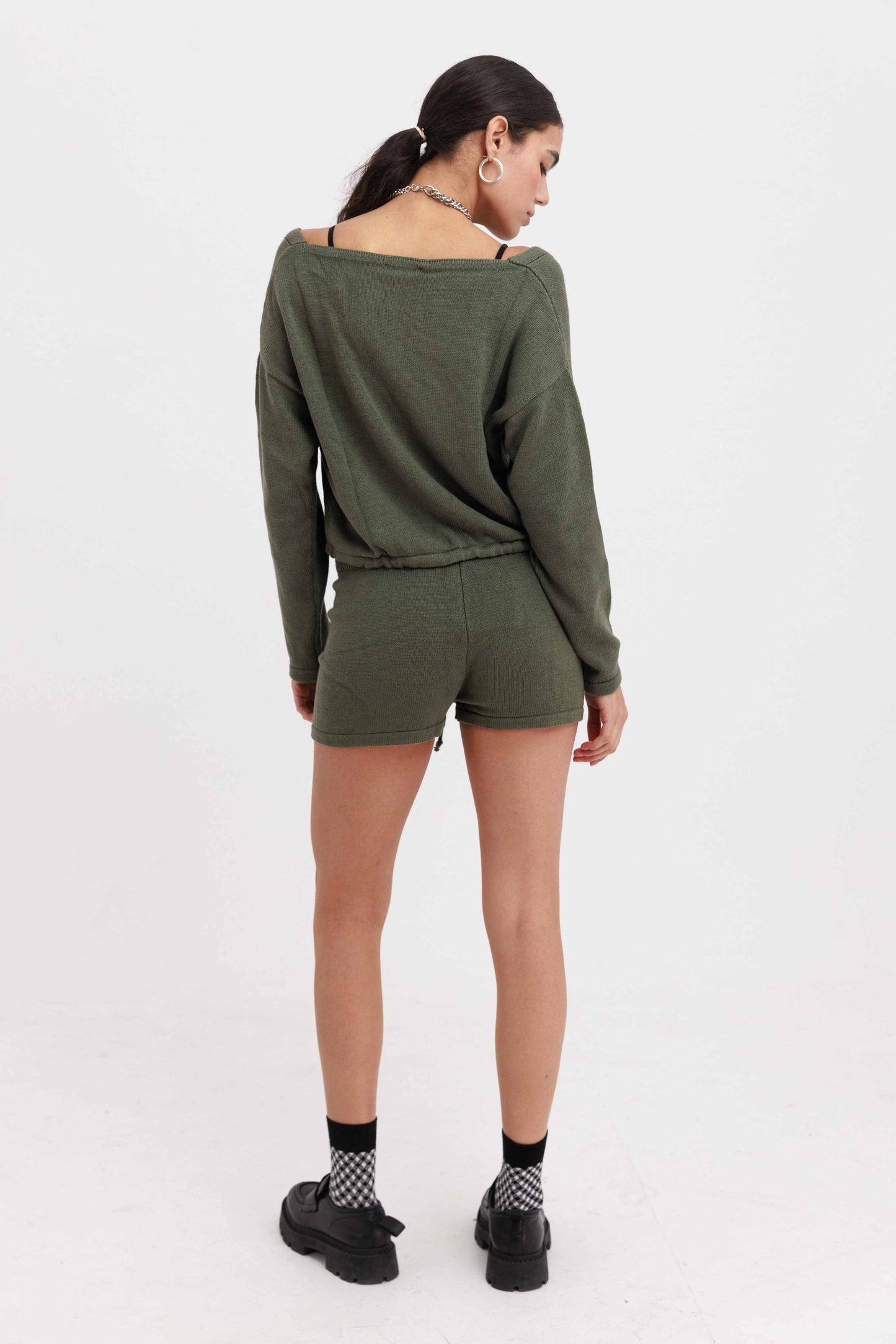 חליפת סריג אליס - ורוד