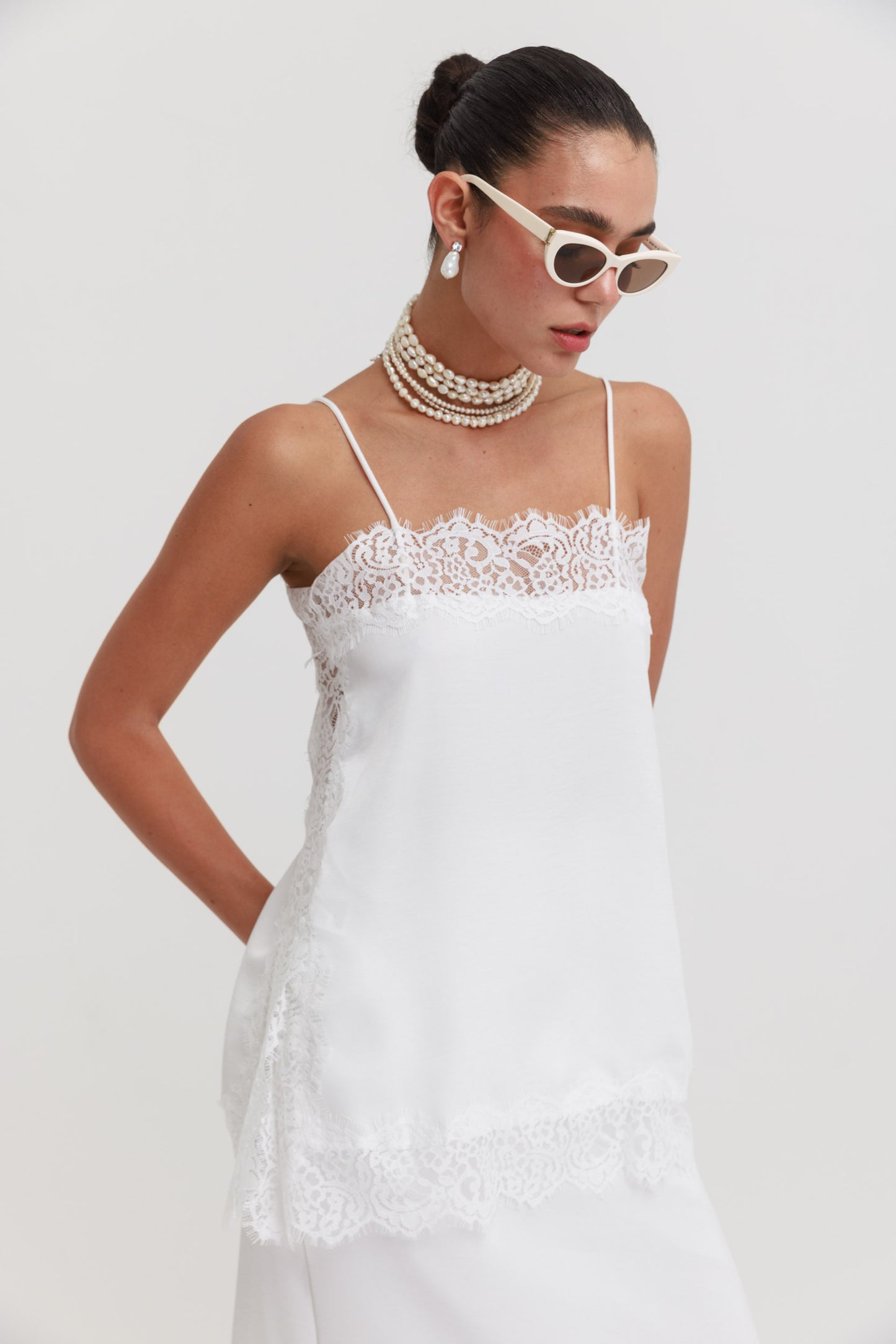 חליפת לנזרי נעמי - שמנת