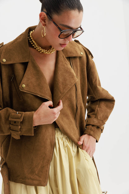 הזמנה מראש - מעיל דילן - זמש