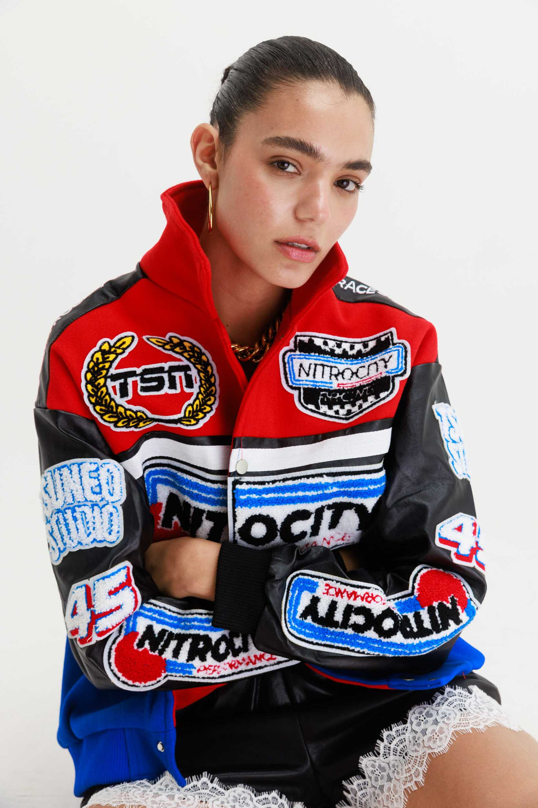 מעיל  בוני- אדום