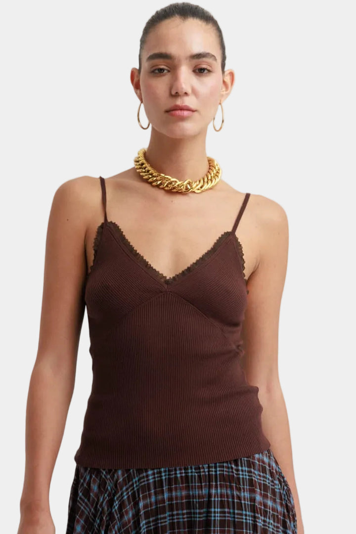 גופיית סריג קדבורי - חום