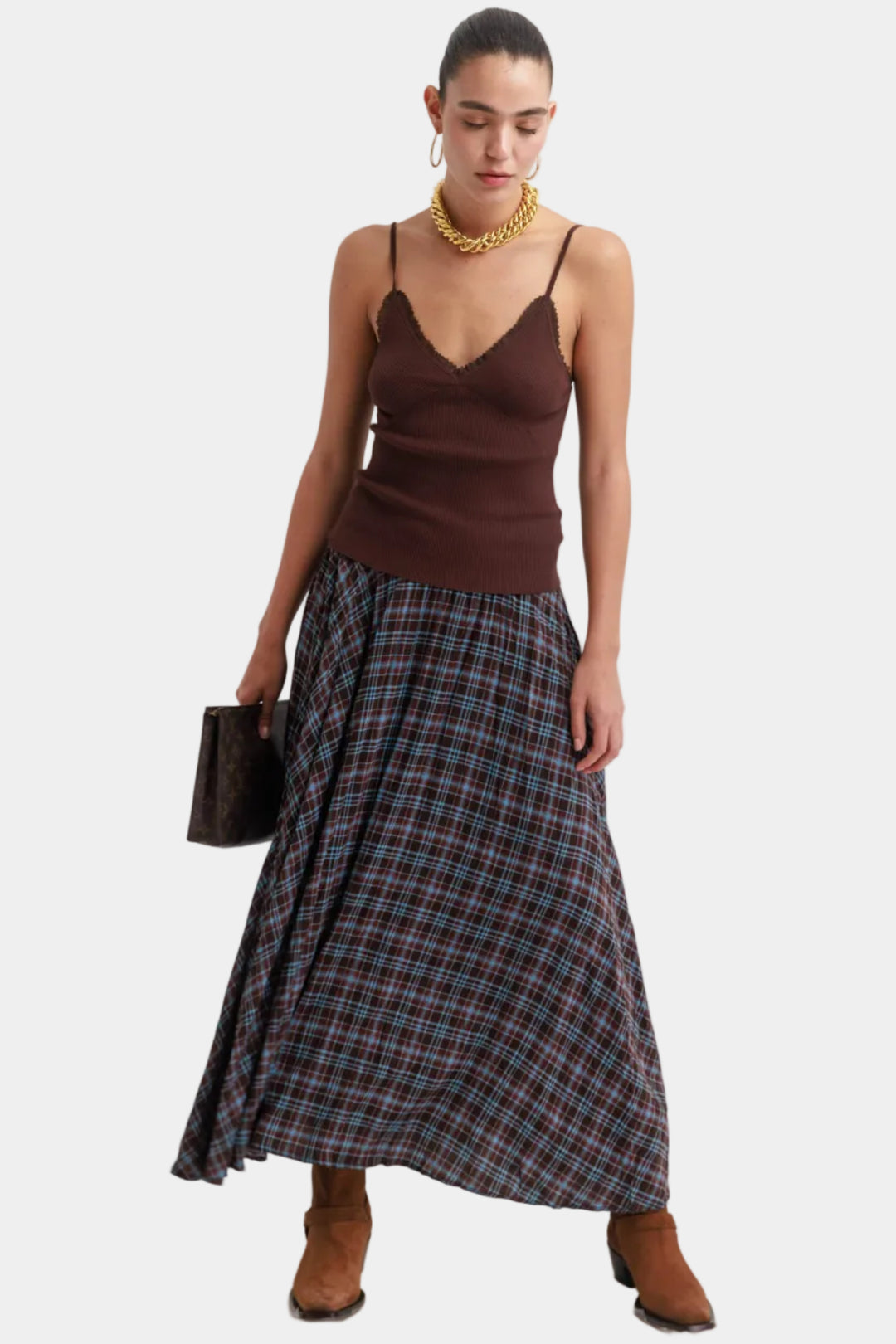 גופיית סריג קדבורי - חום