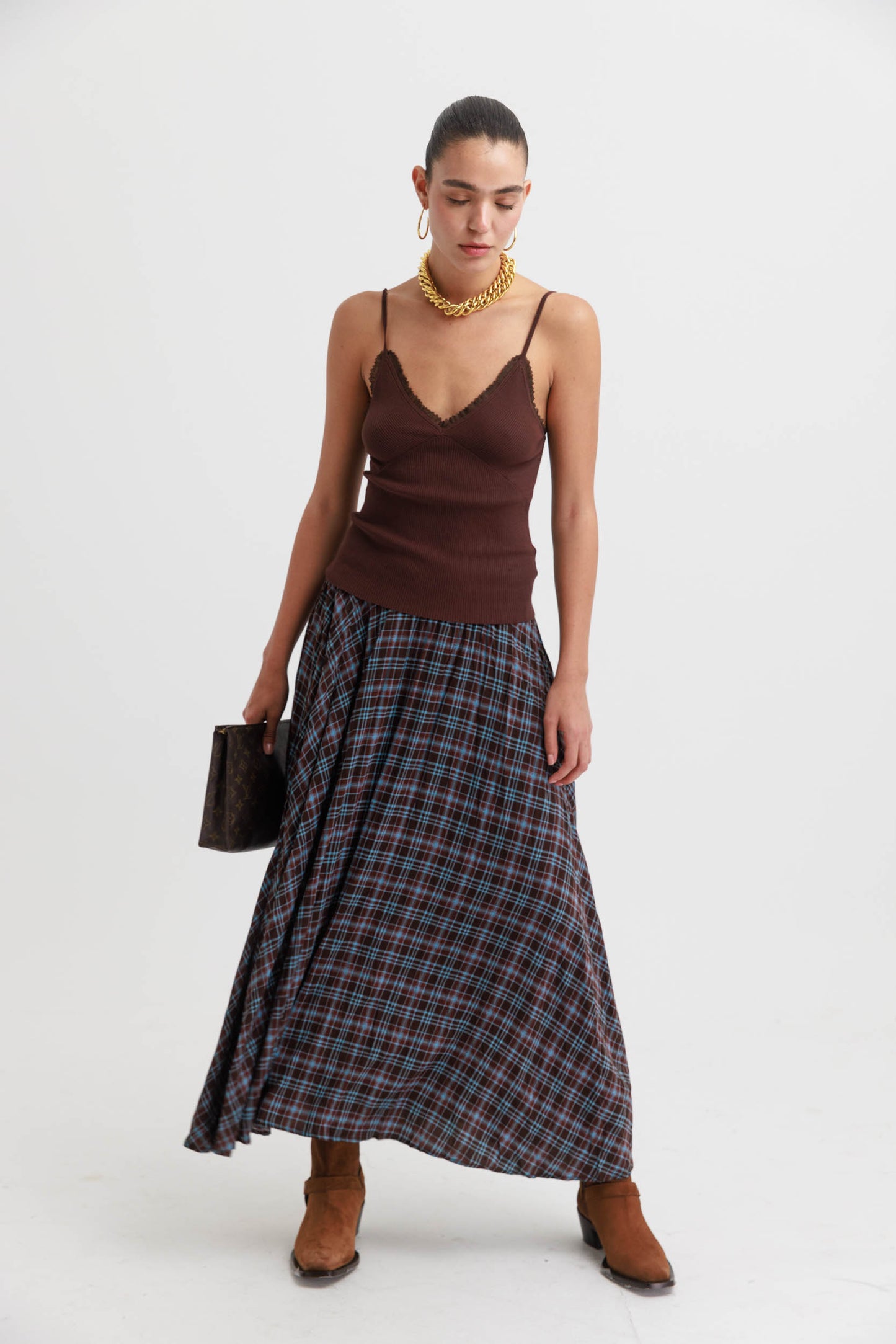 גופיית סריג קדבורי - חום