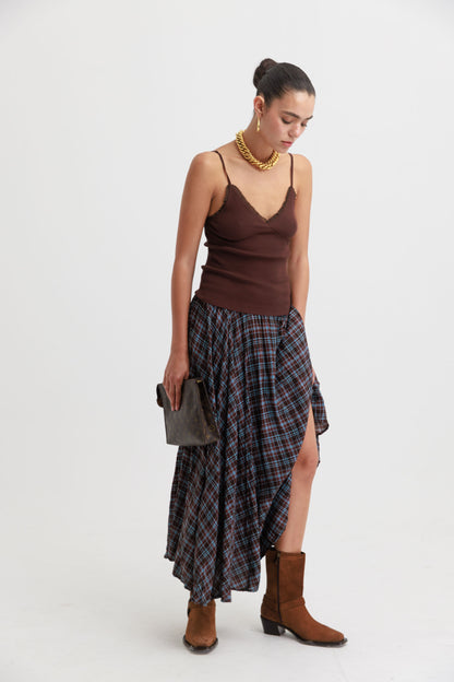 גופיית סריג קדבורי - חום