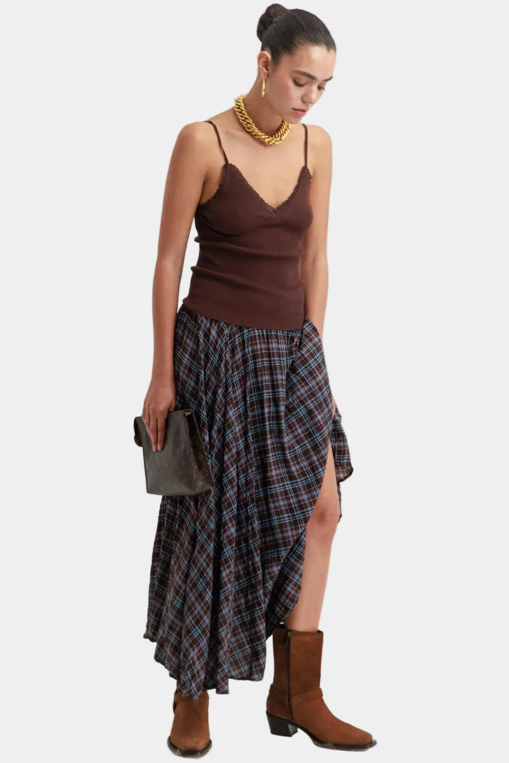 גופיית סריג קדבורי - חום