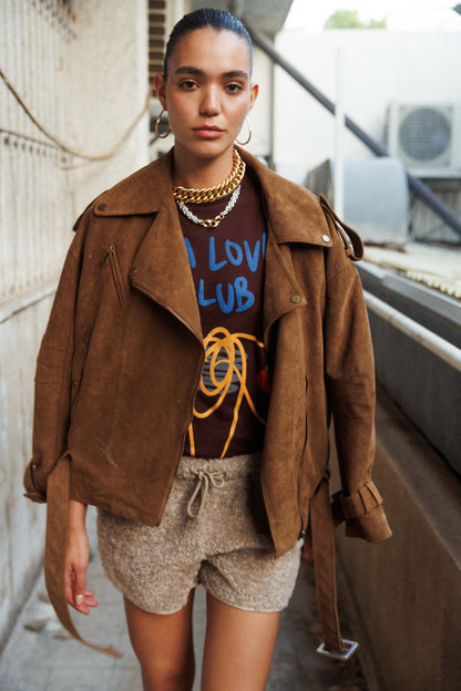 מכנסי שורטס ליאה - שמנת