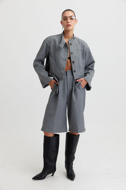 חליפת ברמודה שיינה- חום