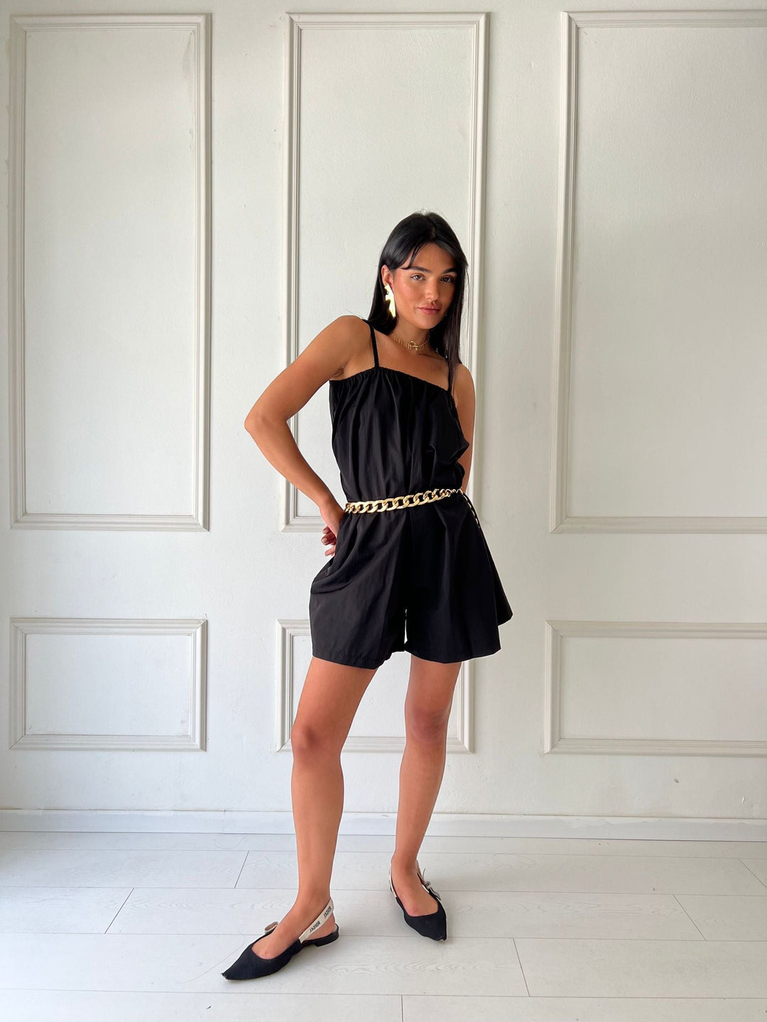 אוברול קולן - אפור