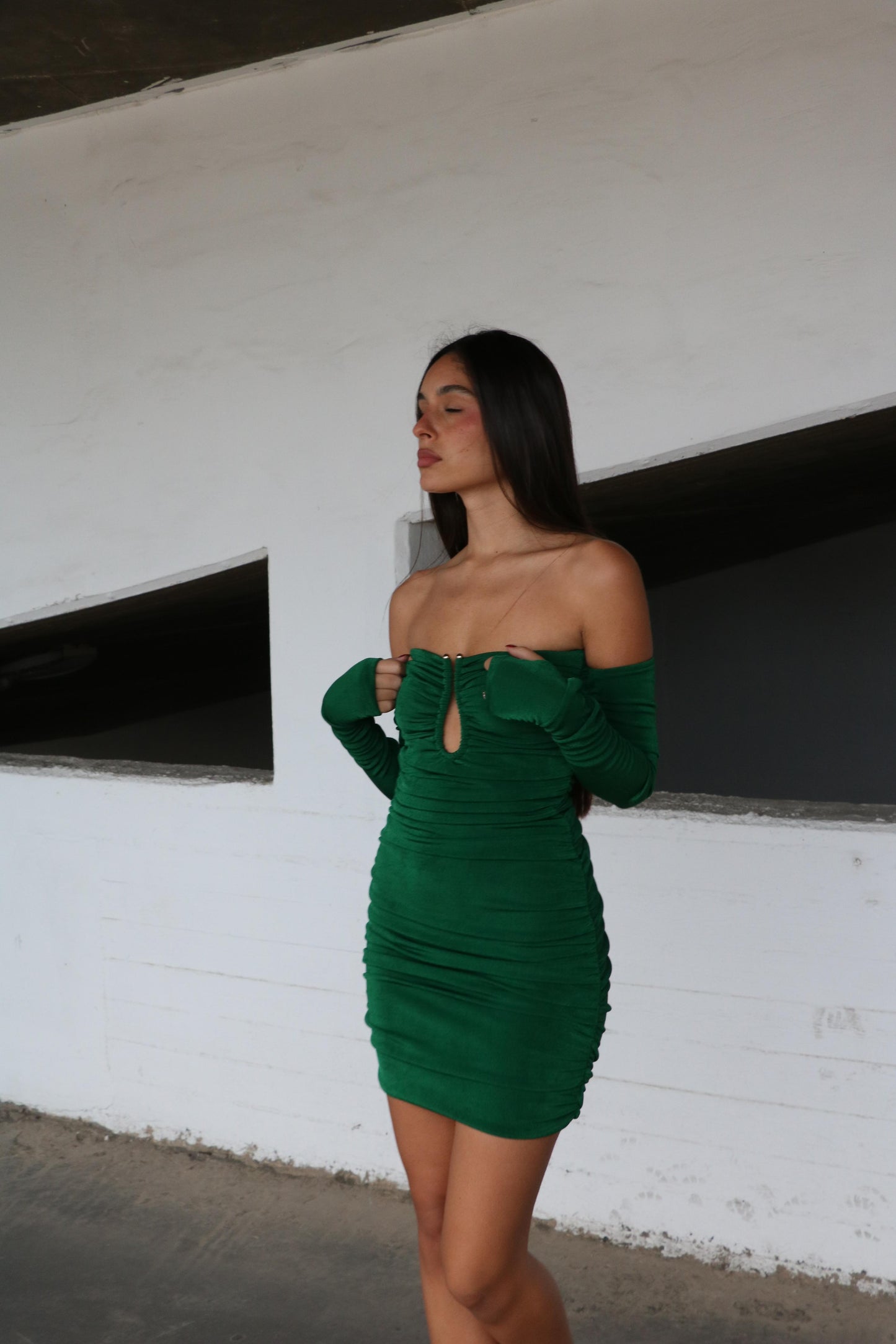שמלת לורי - ירוק