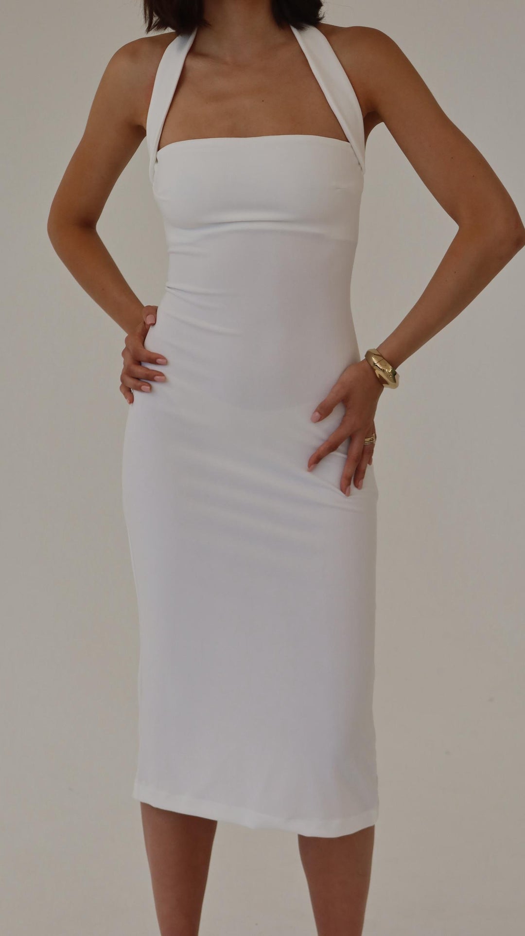 שמלת מודי - לבן