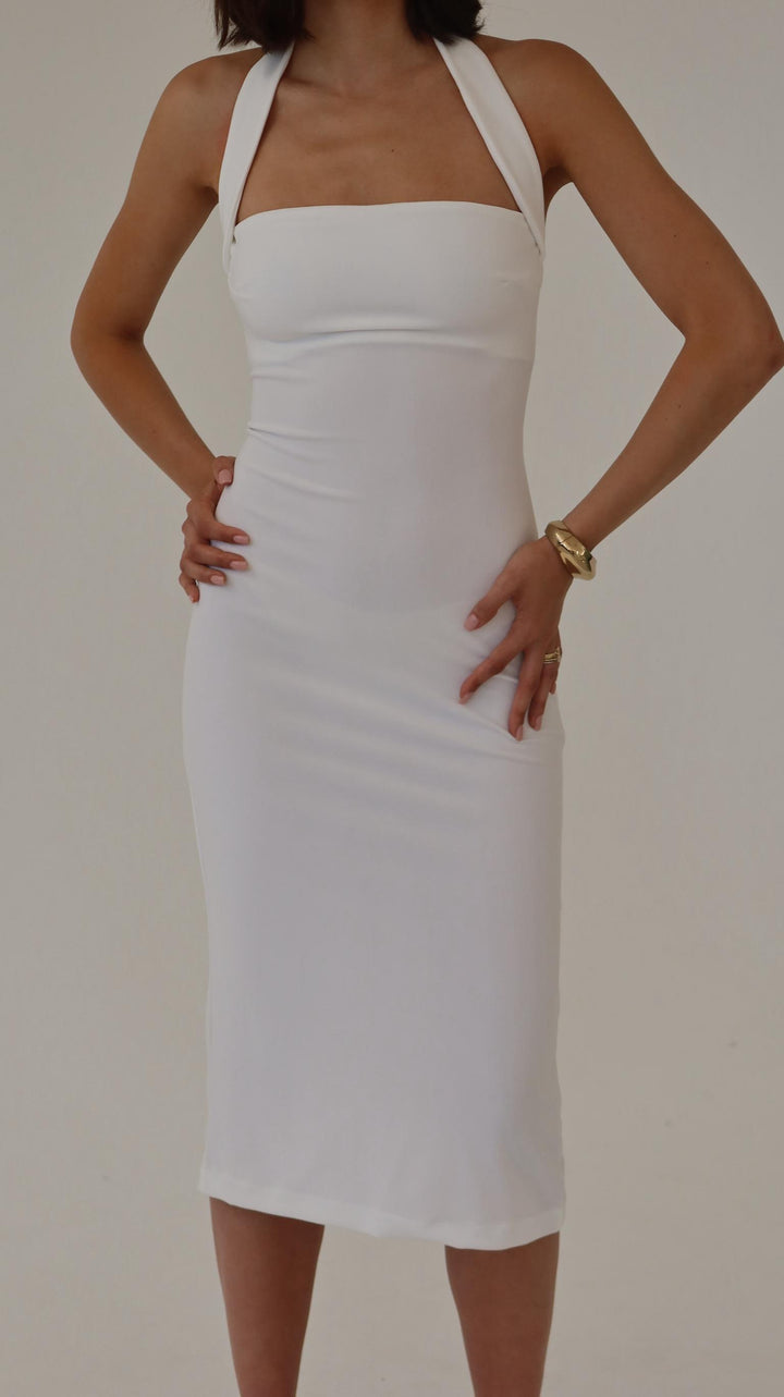 שמלת מודי - לבן