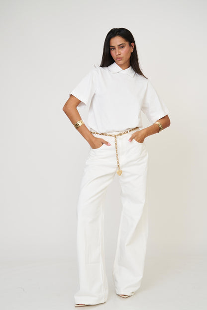 חולצת קורן - לבן