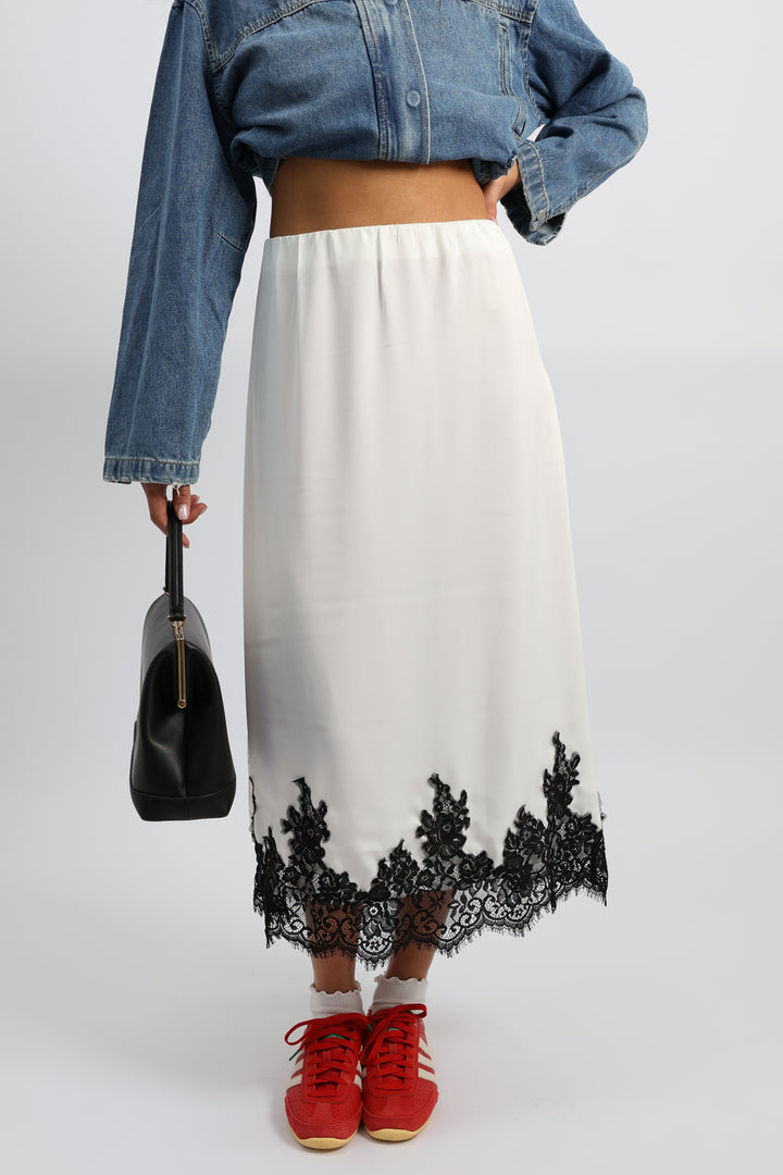 חצאית קולין - שמנת