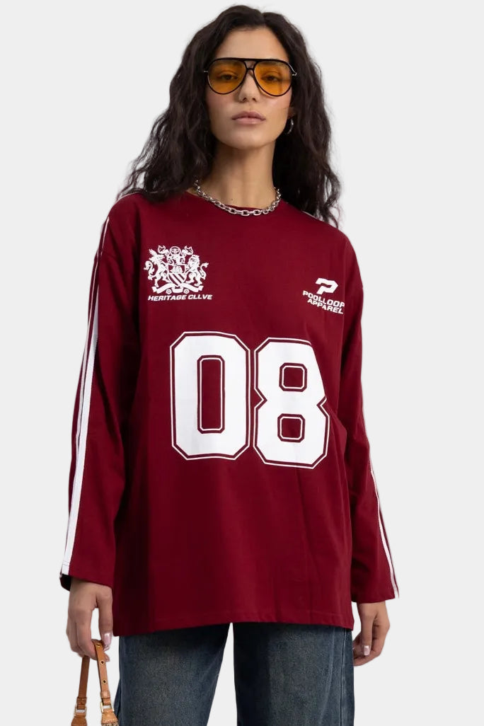 חולצת קונאן - בורדו