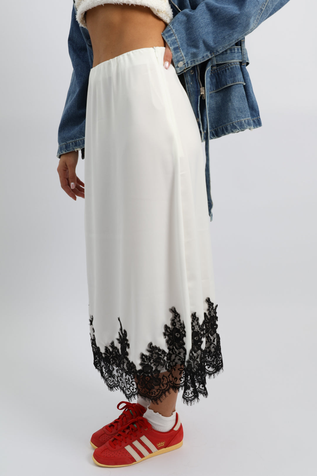 חצאית קולין - שמנת