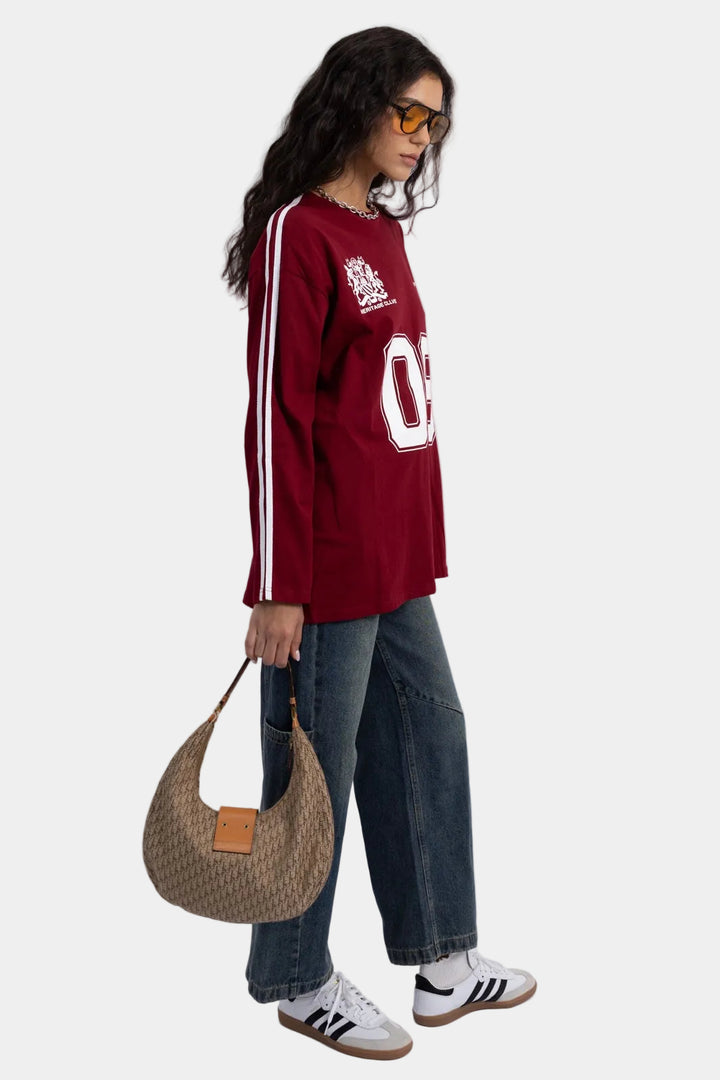 חולצת קונאן - בורדו