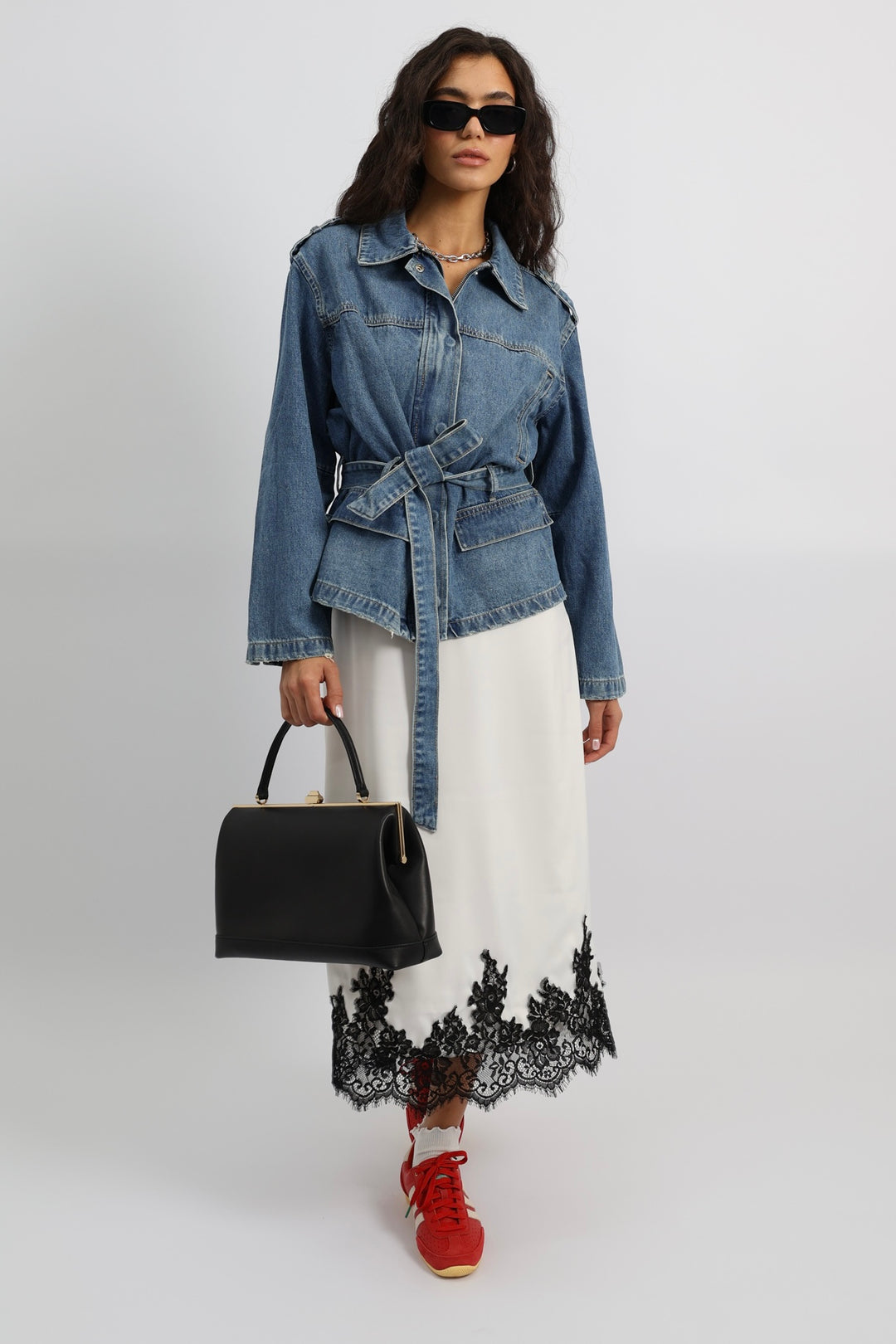 חצאית קולין - שמנת