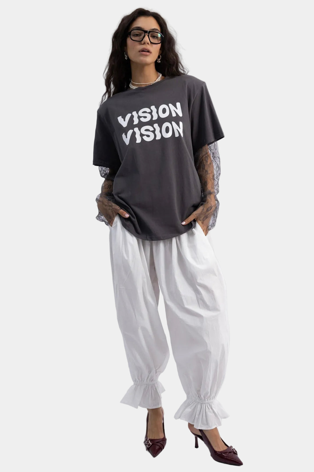 טי שירט ויזן - אפור