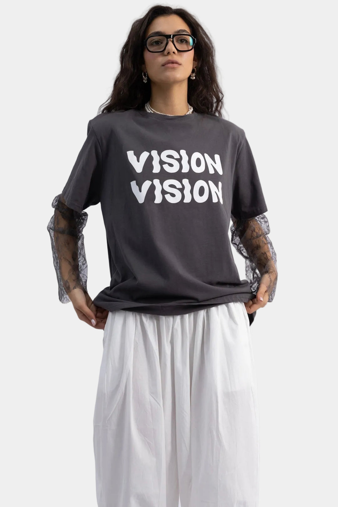 טי שירט ויזן - אפור