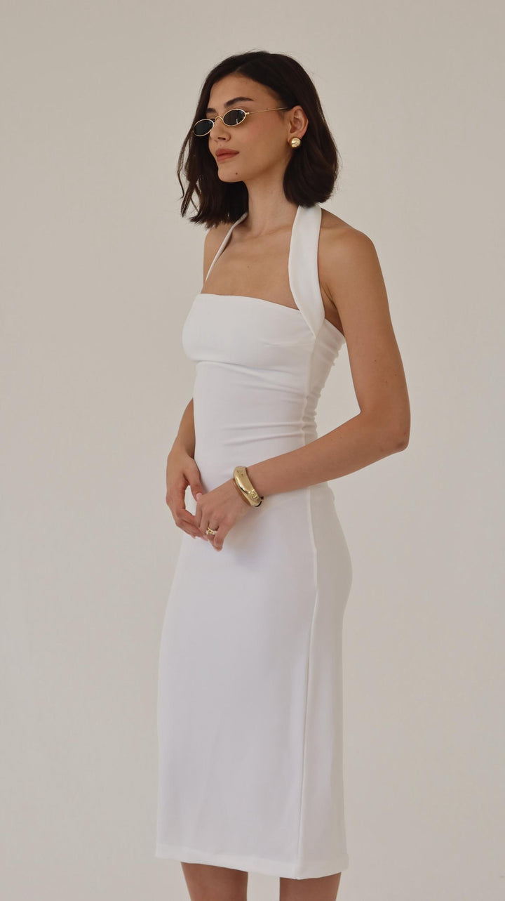 שמלת מודי - לבן