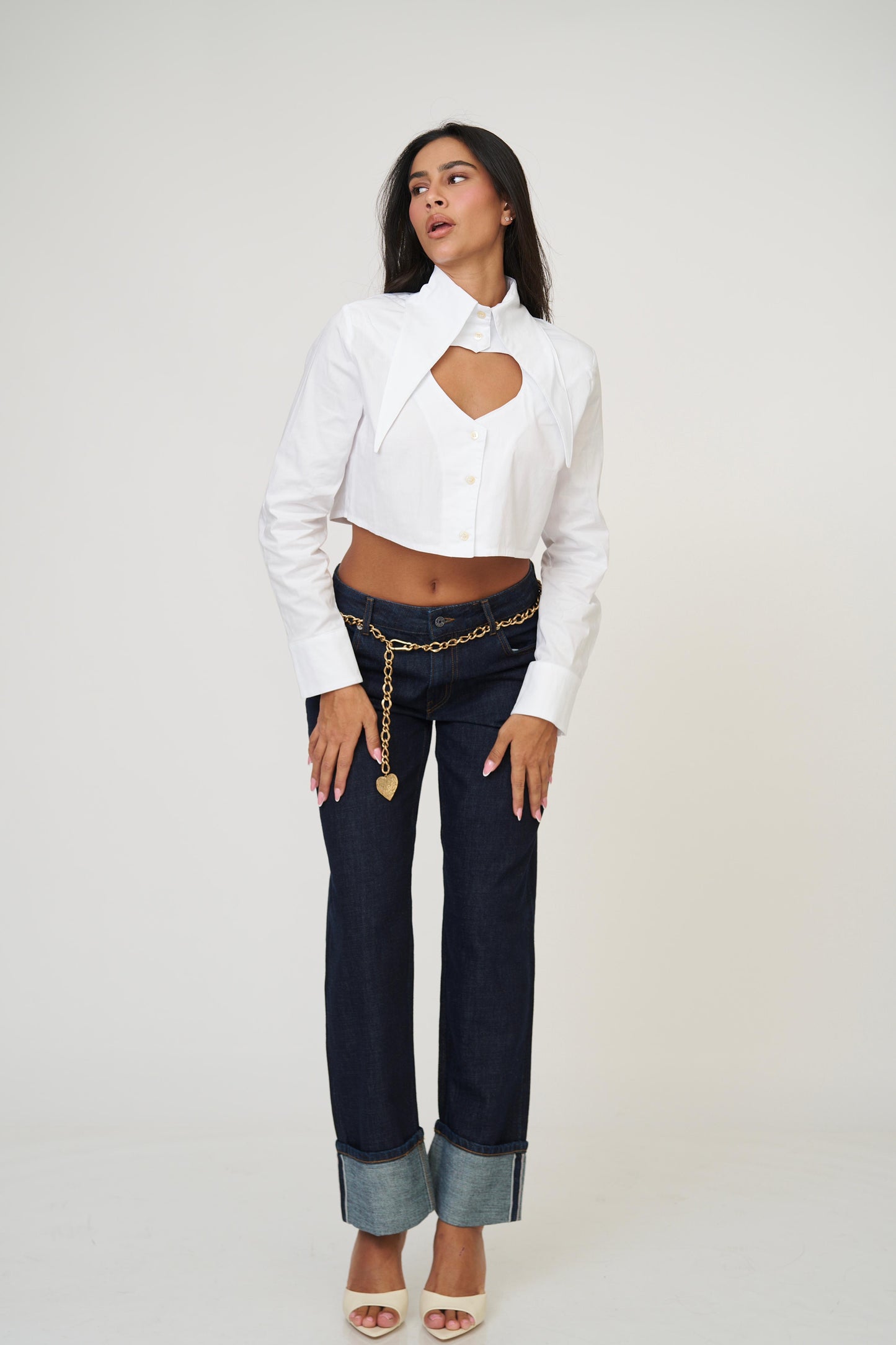 חולצת לימסל לב - שחור