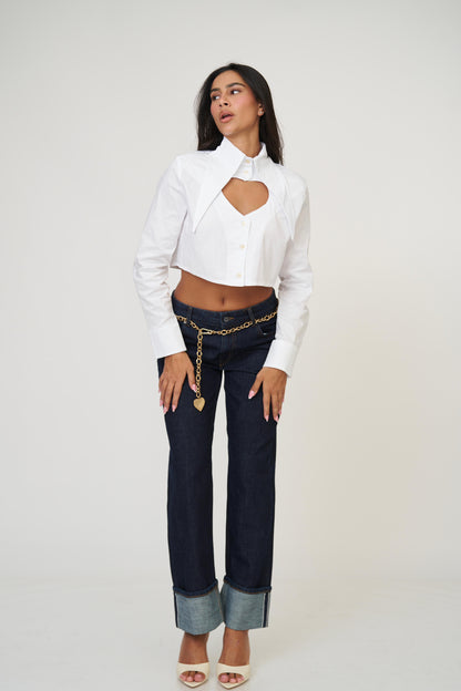 חולצת לימסל לב - שחור