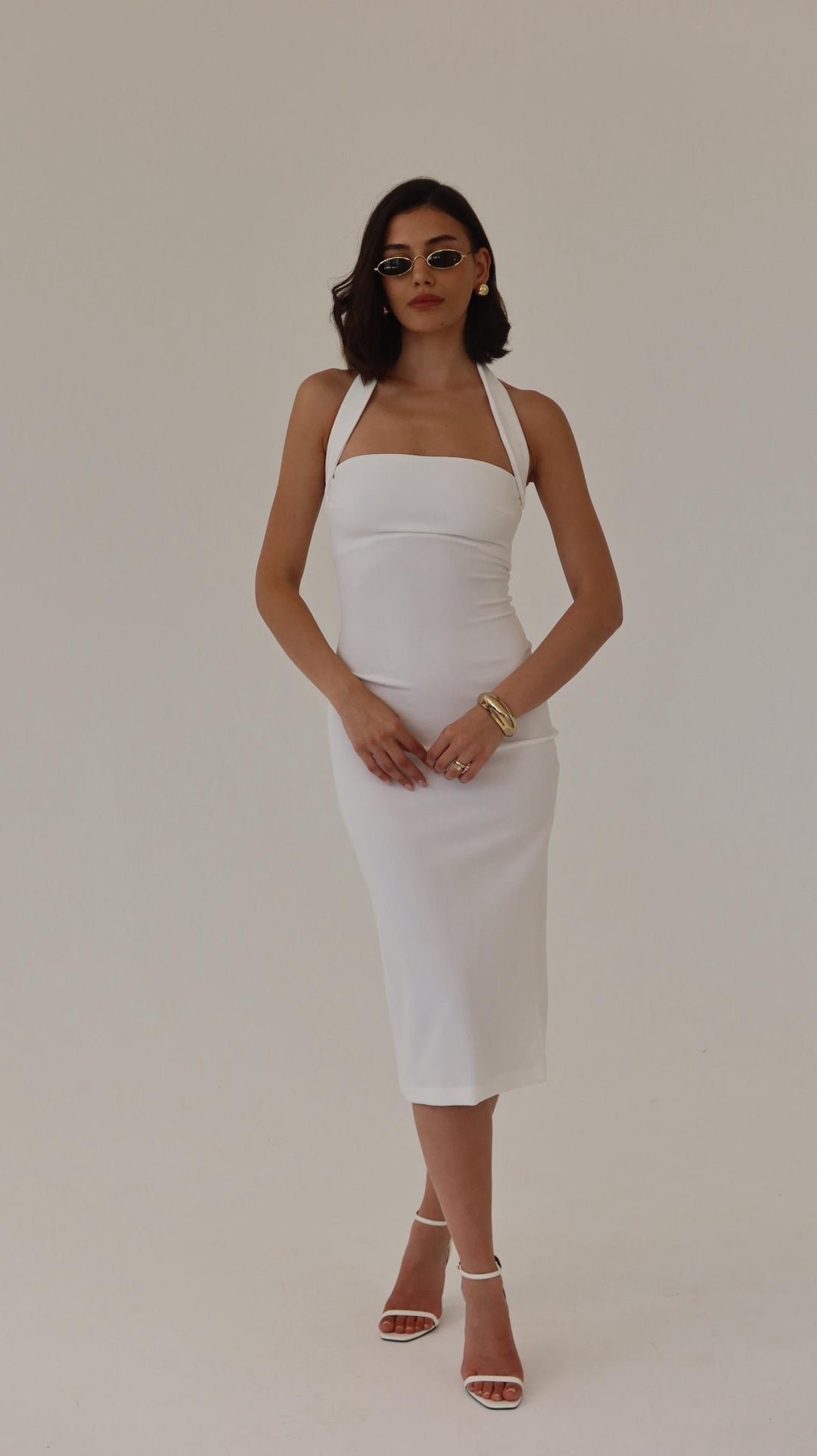 שמלת מודי - לבן