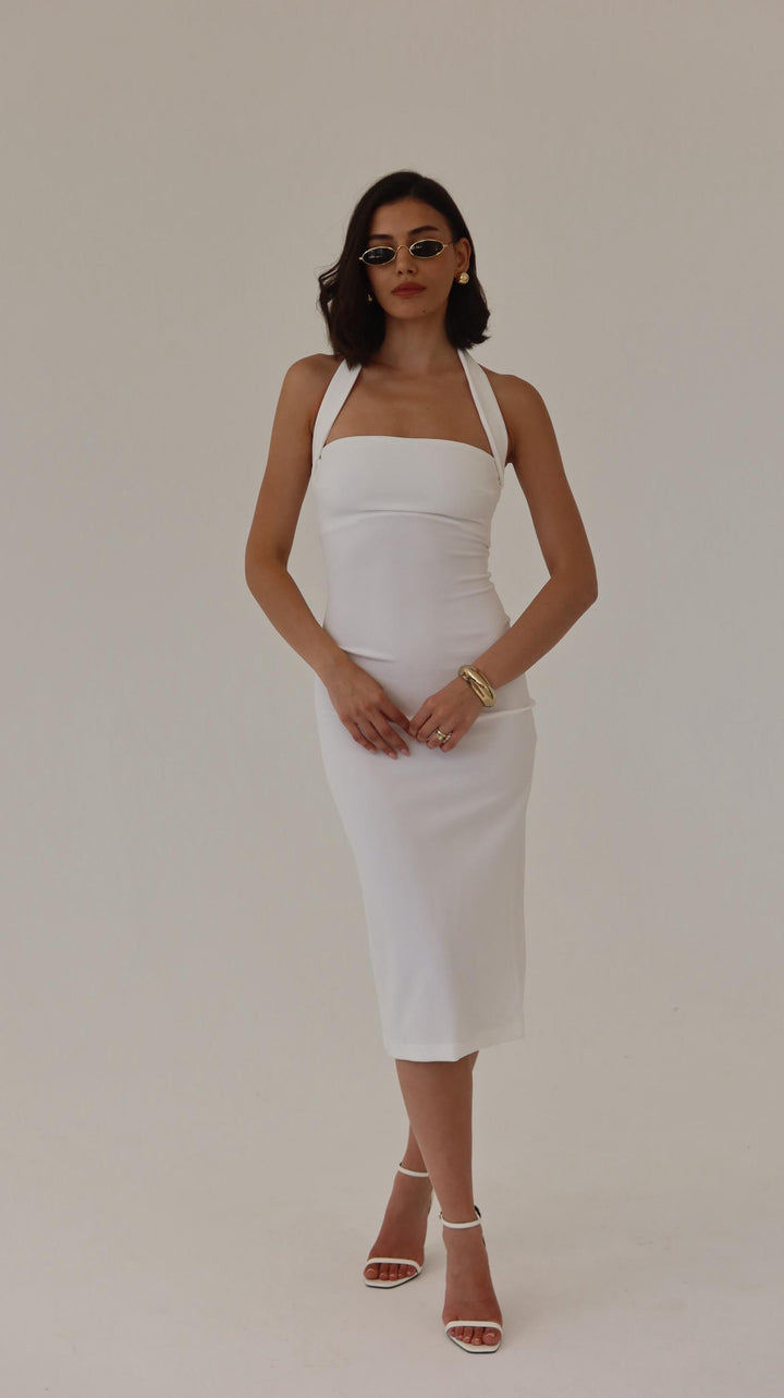 שמלת מודי - לבן