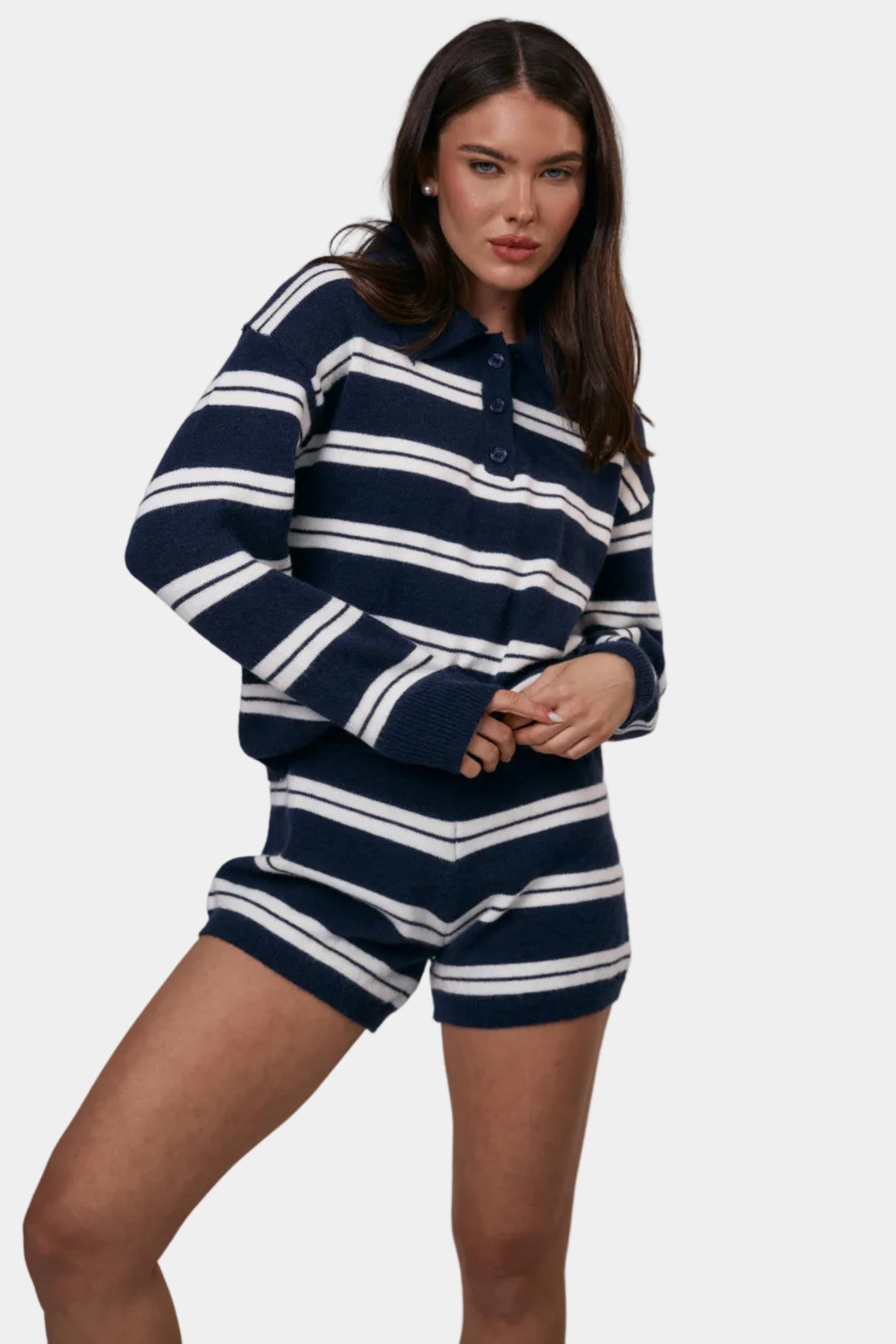 חליפת מילה פסים כחול