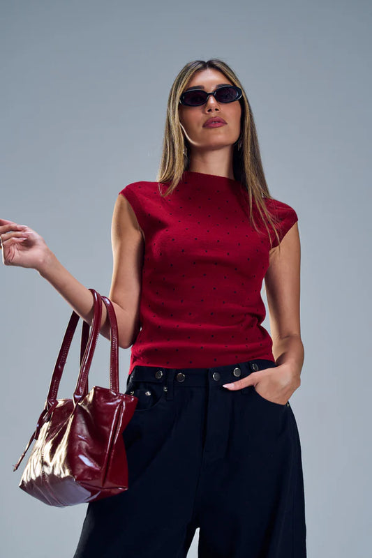 סריג מלה - בורדו