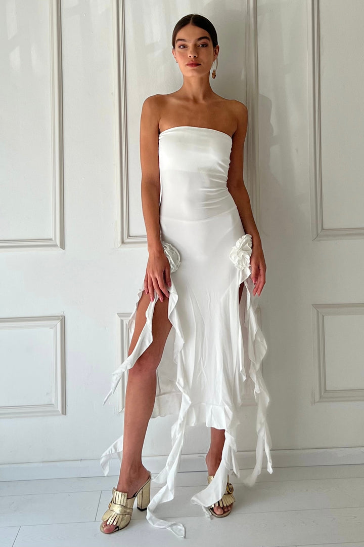 שמלת מדריד - לבן