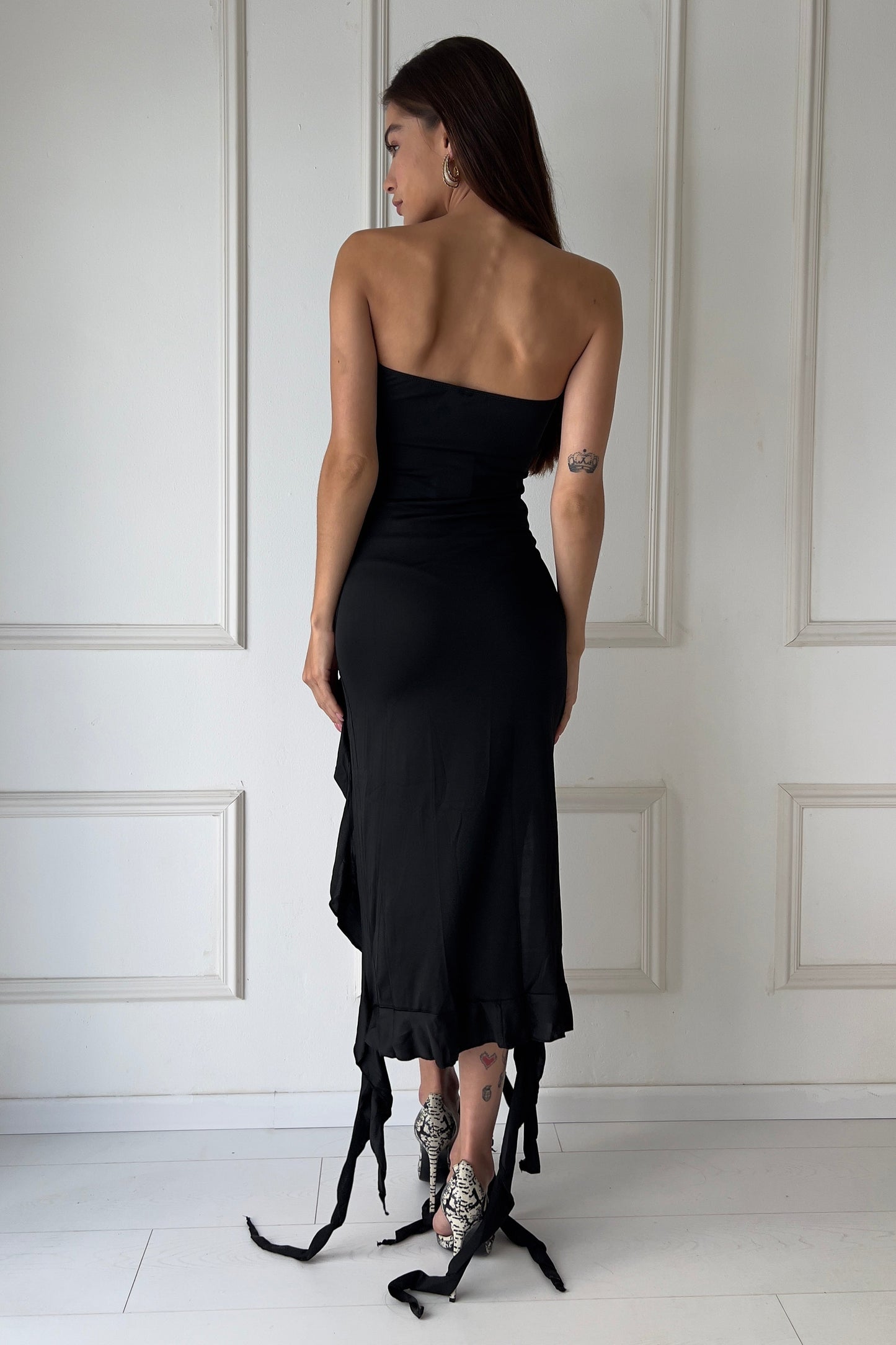 ⁨שמלת מדריד - שחור⁩