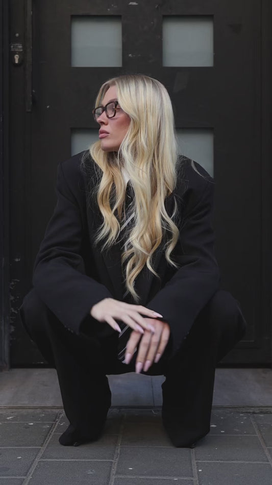 חליפת אוברסייז אוליביה- שחור