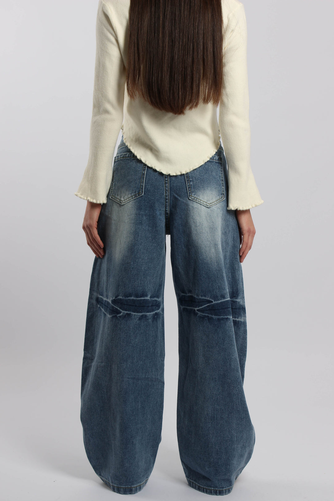 ג׳ינס מינורי כהה – גזרה רחבה