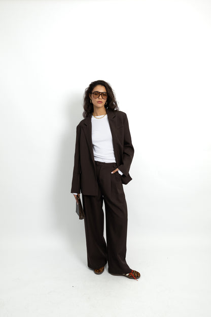 חליפת אוברסייז מושלמת- חום