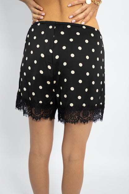 מכנסי שורטס פולקה- לבן