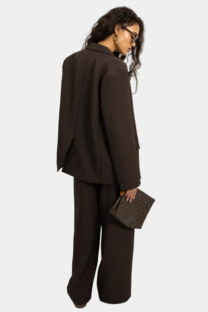 חליפת אוברסייז אוליביה- חום