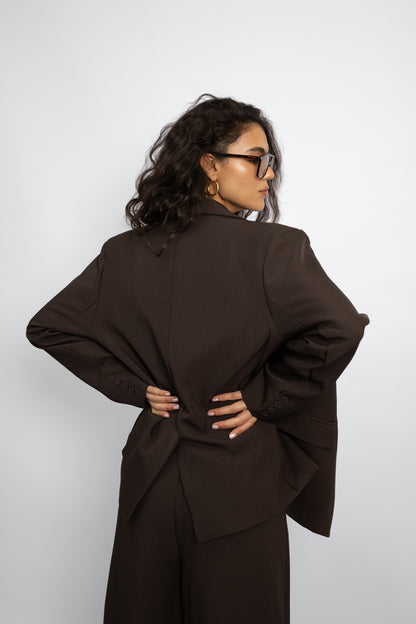 חליפת אוברסייז מושלמת- חום