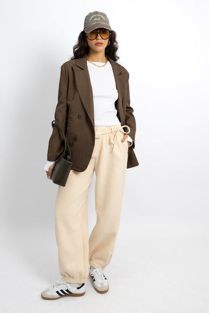 גקט משבצות קטנות מחויט - בלייזר