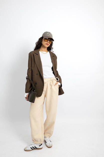 גקט משבצות קטנות מחויט - בלייזר