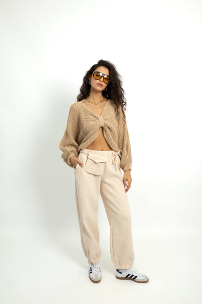 סוודר פפיון - בז