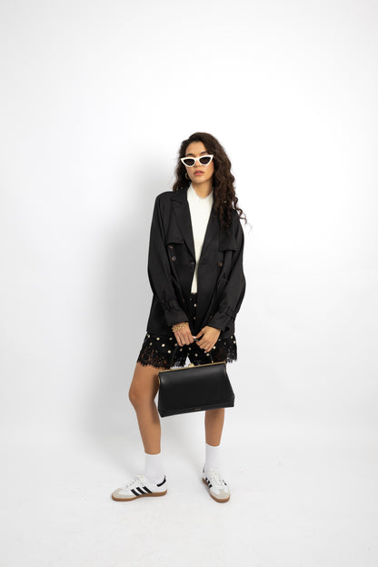 מכנסי שורטס פולקה- לבן