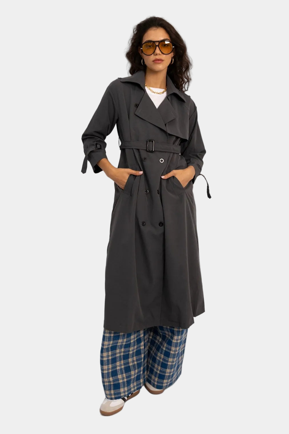 גקט טרנץ מיה - אפור