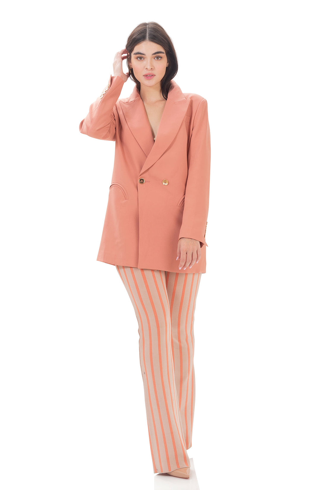 שמלת בלייזר אפריקוט